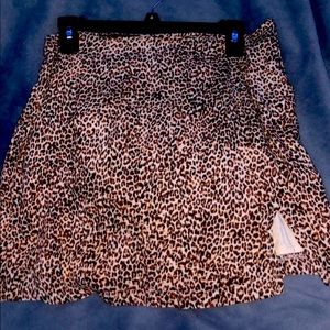 Cheetah print skirt silk material size M